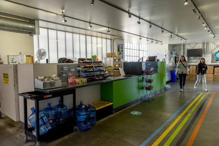 Café and snack bar at House of Air in the Presidio.