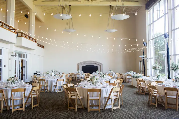 A mid-size event space at the Golden Gate Club.