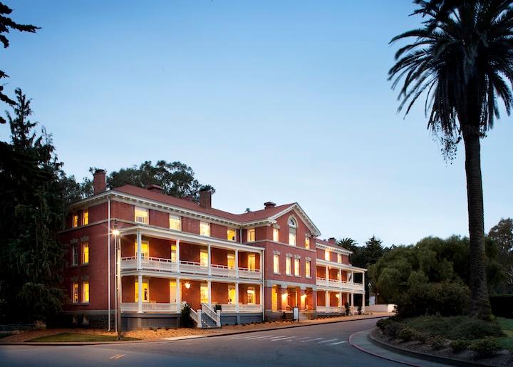 Exterior of the Inn at the Presidio.