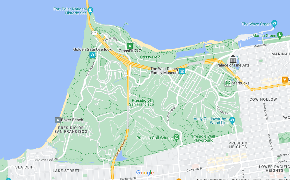 Presidio Golf Course San Francisco Public Golf Course Tee Times