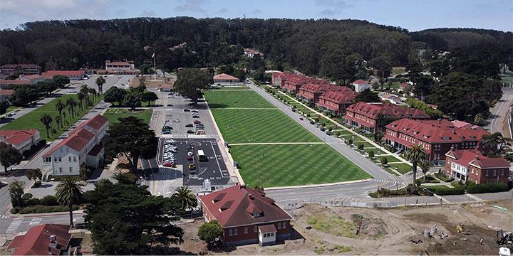 Main Parade Ground aerial view