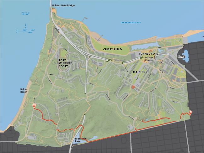 Map of the Mountain Lake Trail