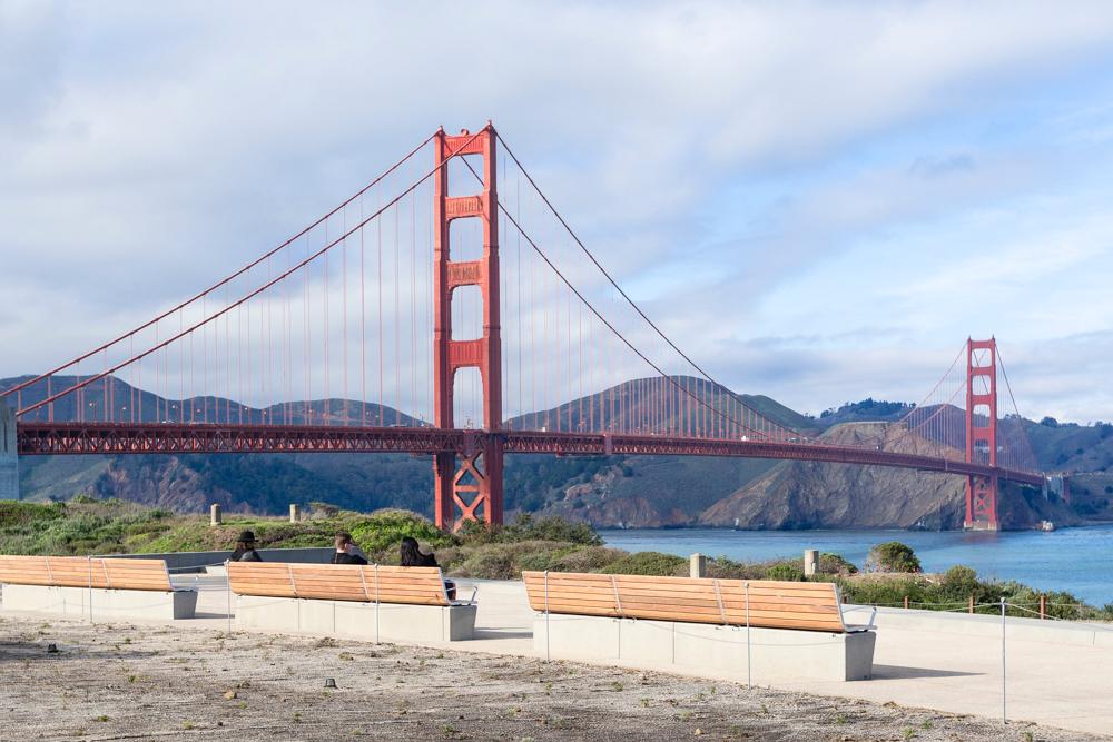 Golden Gate Bridge from Battery Bluff Overlook