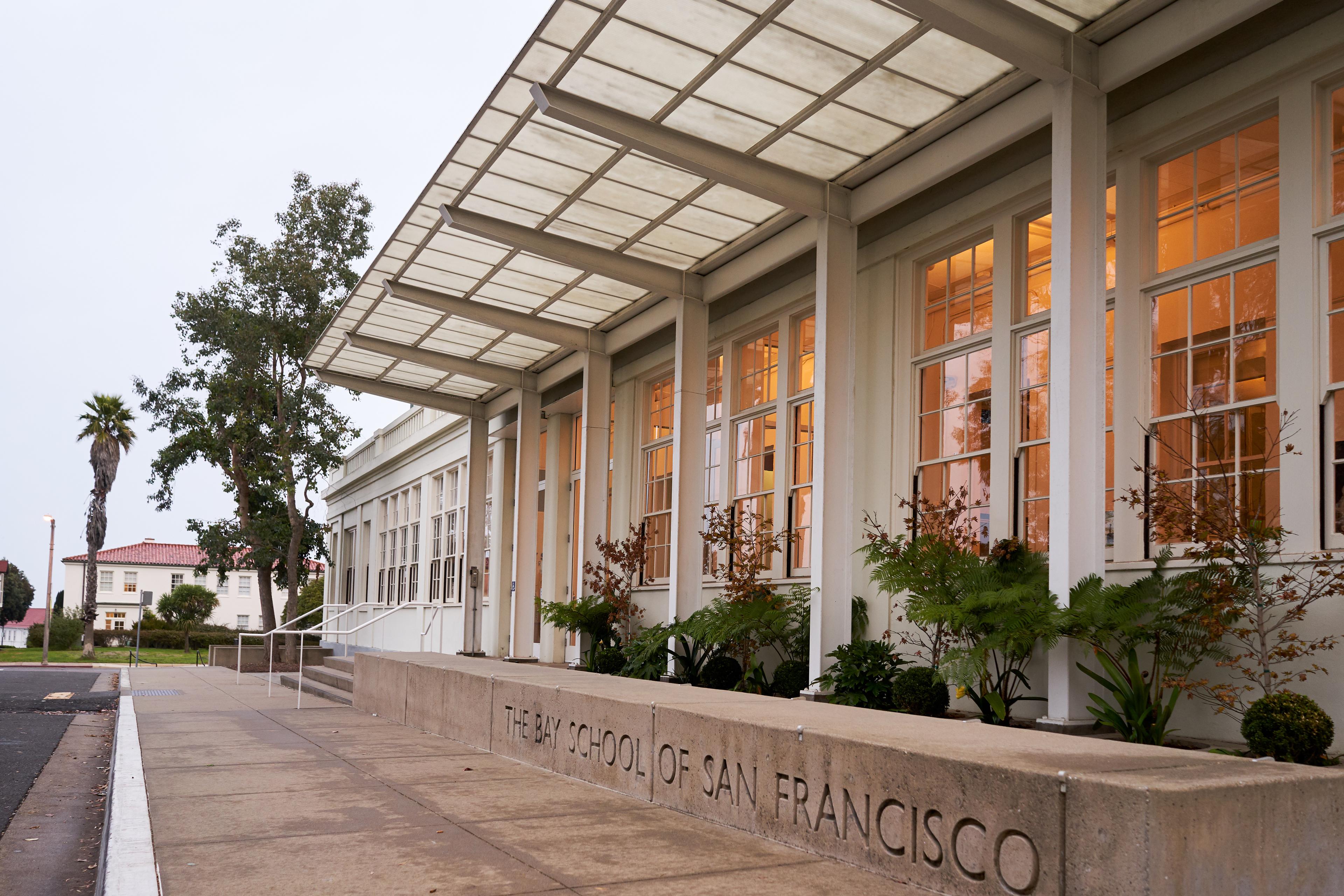 exterior of Bay School