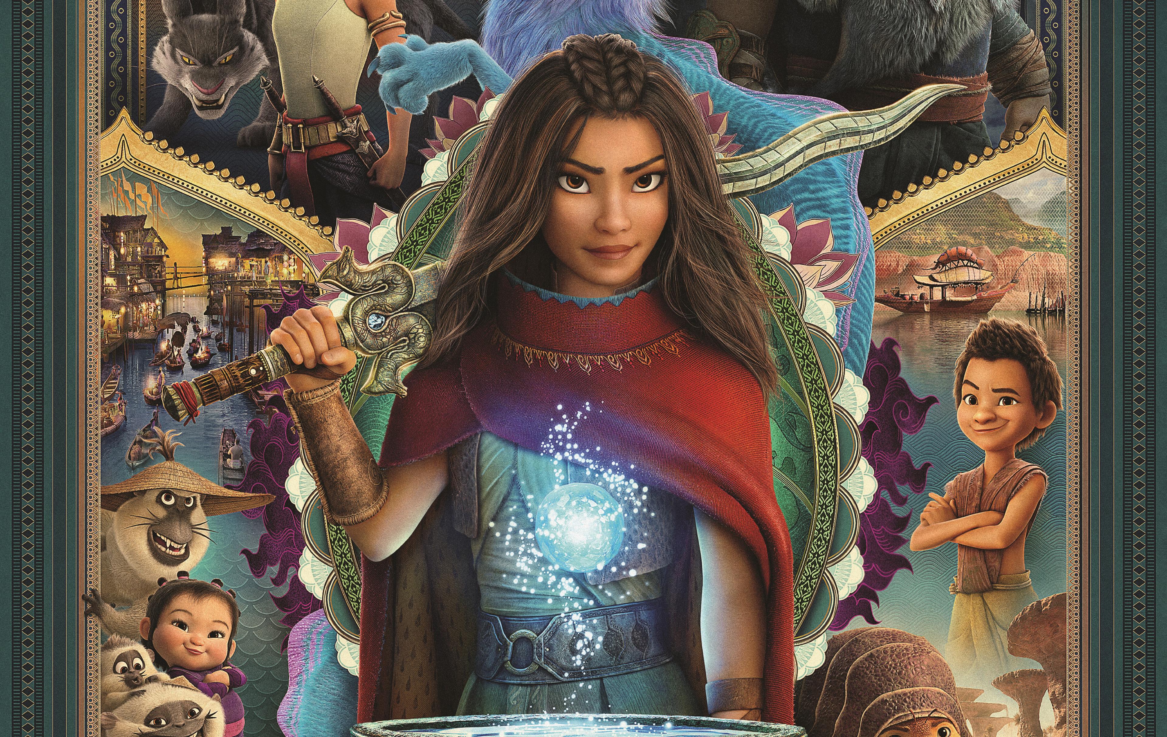Cover art for film post of Raya and the Last Dragon