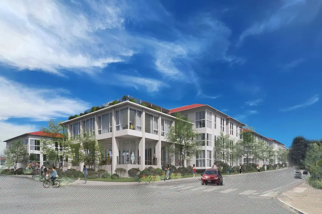 Rendering - Girard Road Looking East