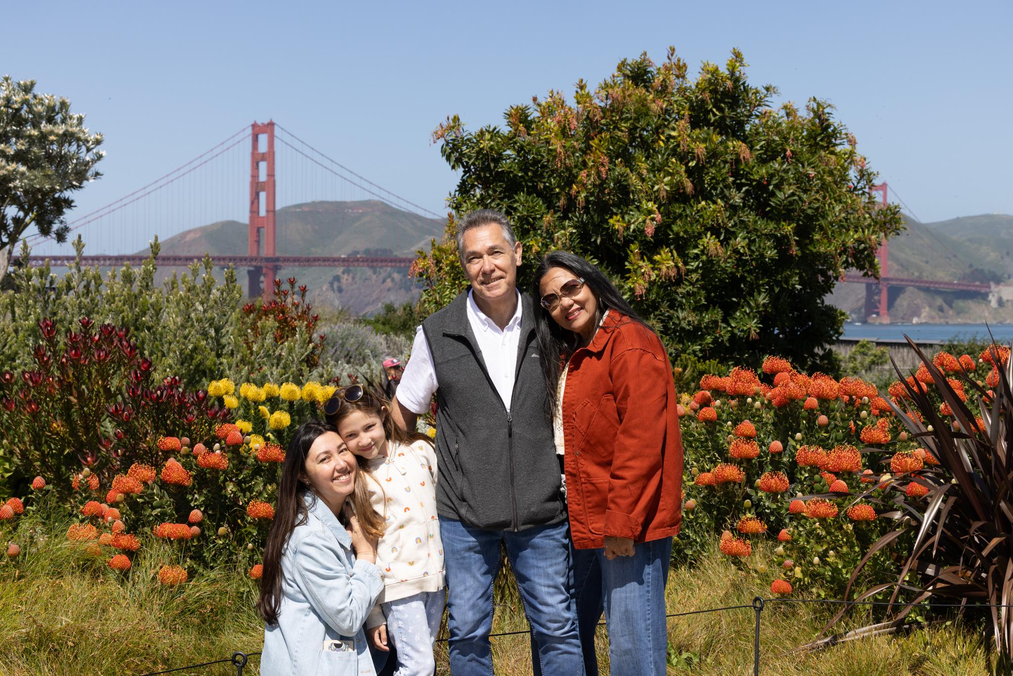A family portrait at Presidio Tunnel Tops.