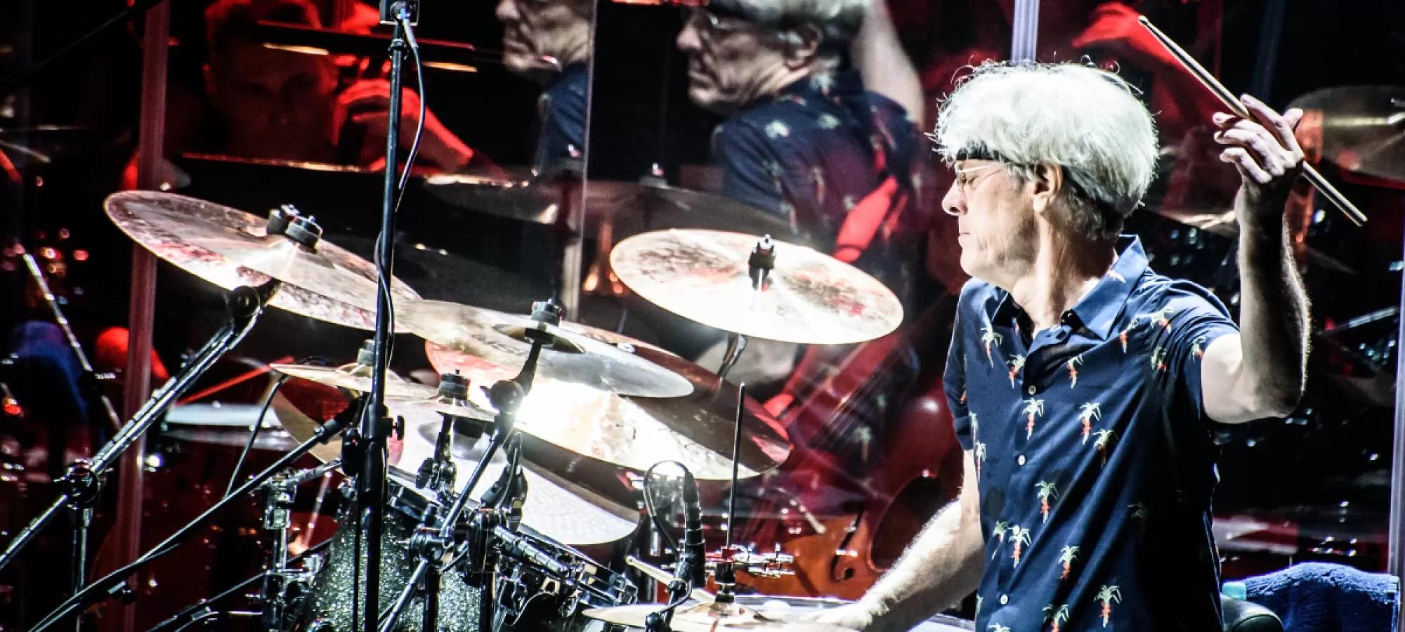 Man playing drums on stage