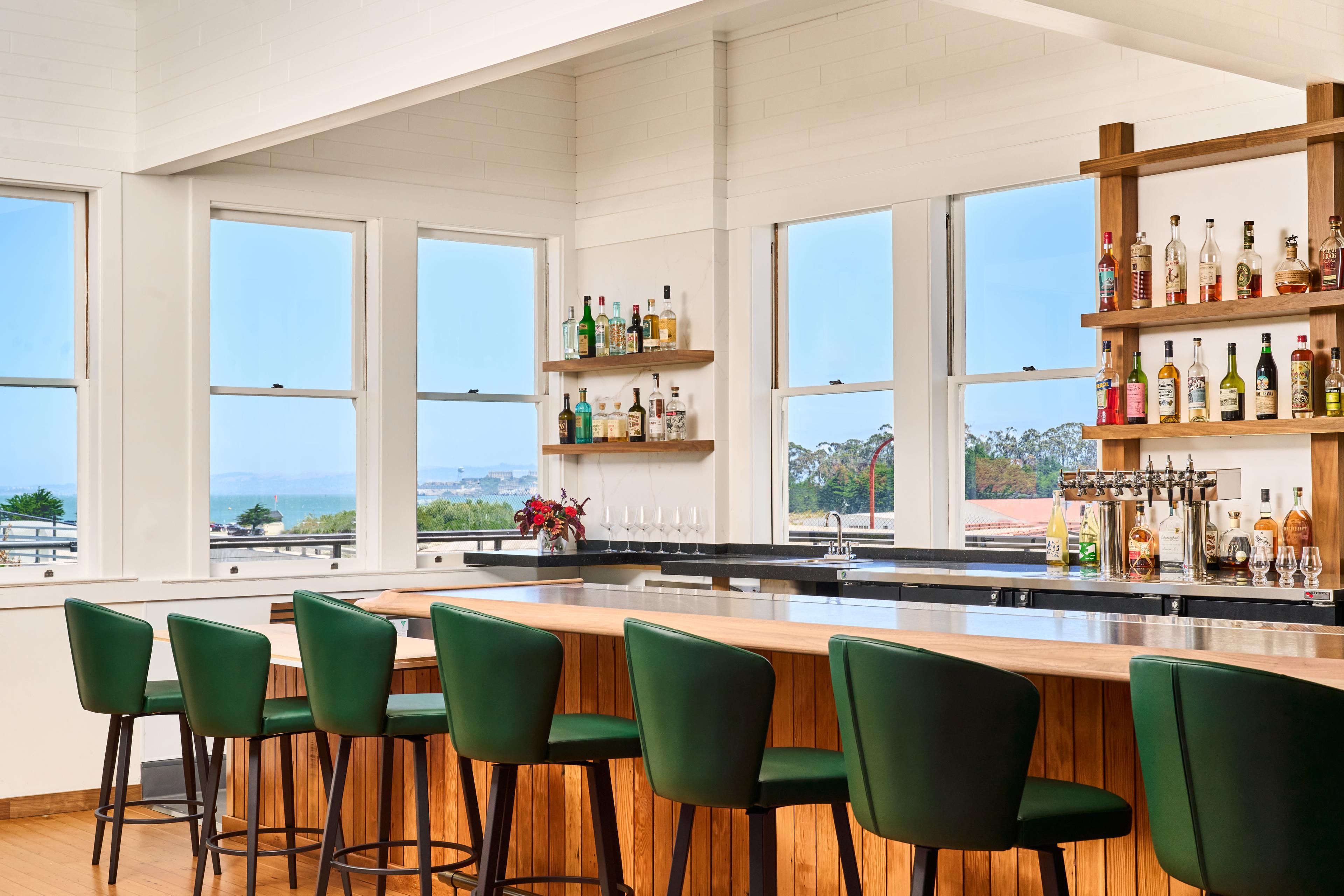 Counter top dining option at The Mess Hall