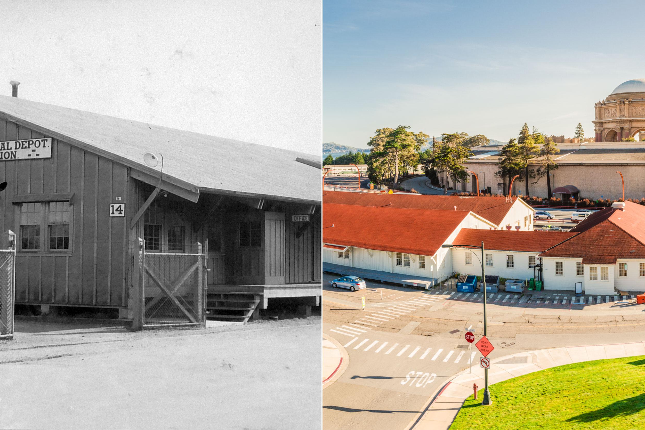 Gorgas Rail Warehouse then and now