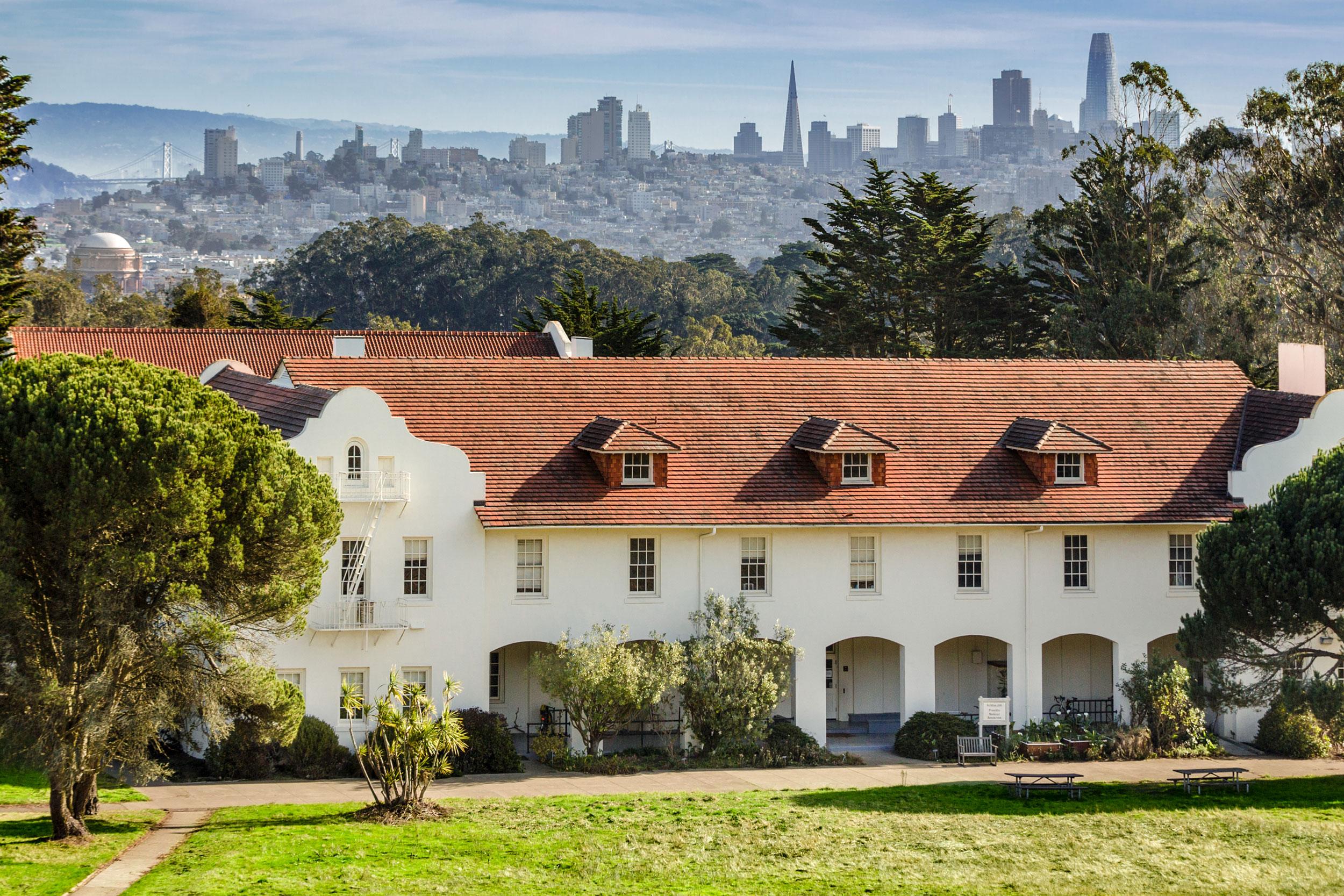 Fort Scott with the San Francisco skyline in the background. Photo by Charity Vargas.