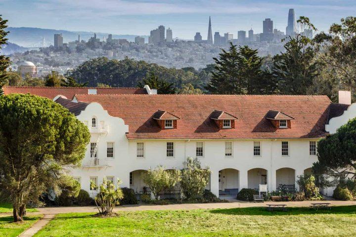 Fort Winfield Scott with the San Francisco skyline in the background. Photo by Charity Vargas.