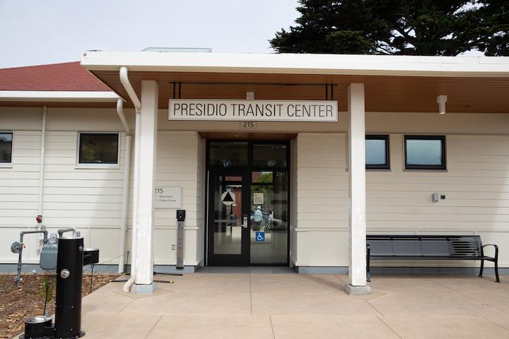 Exterior of Presidio Transit Center.