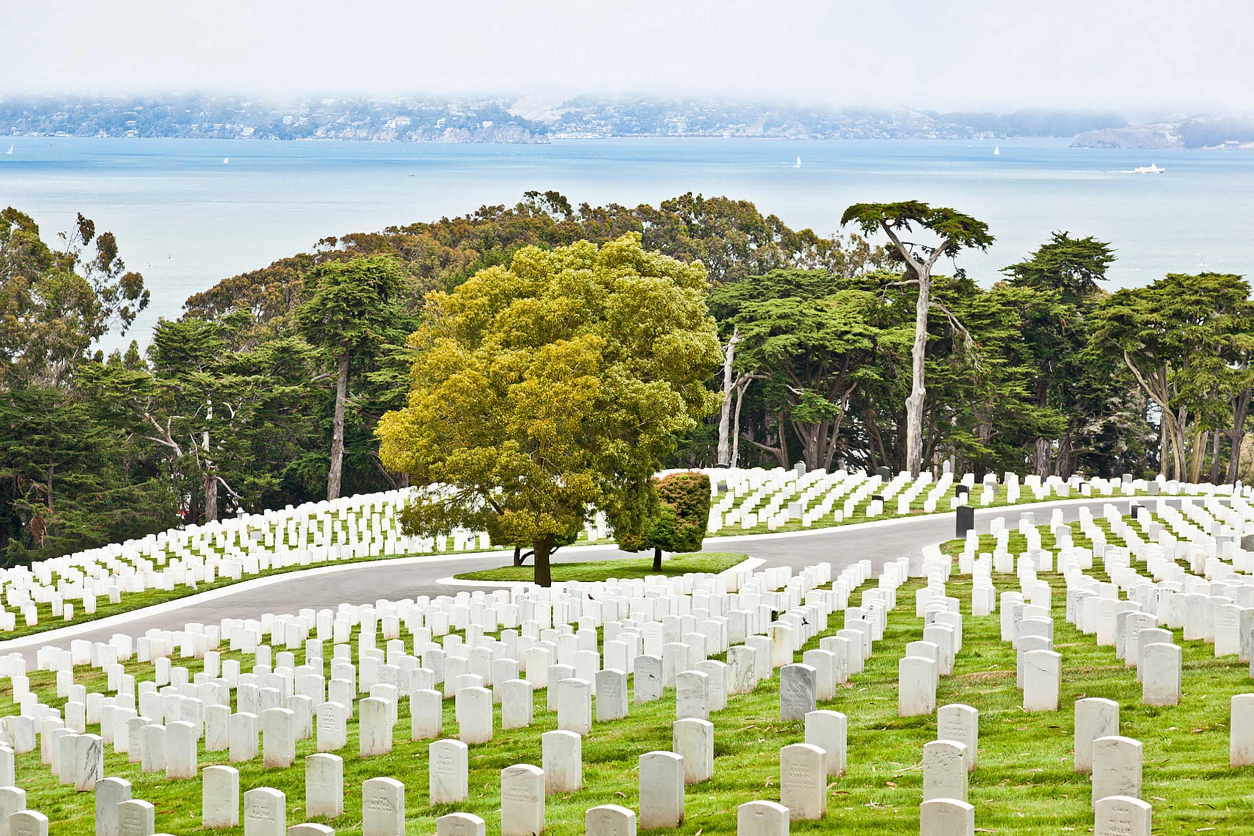 San Francisco National Cemetery in the Presidio. Photo by Jay Graham.