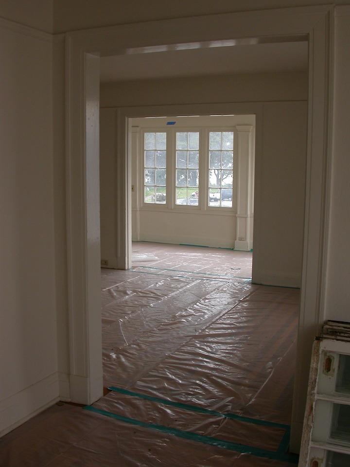 Pilots Row house interior being renovated.
