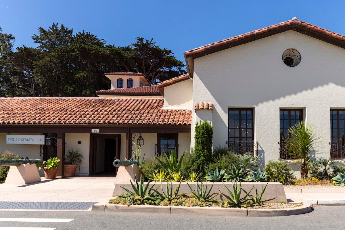 Exterior of the Presidio Officers’ Club. Photo by Charity Vargas.
