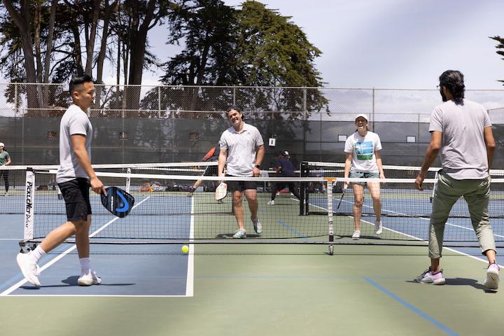 People playing Pickleball at Presidio Wall Playground. Photo by Paul Myer.